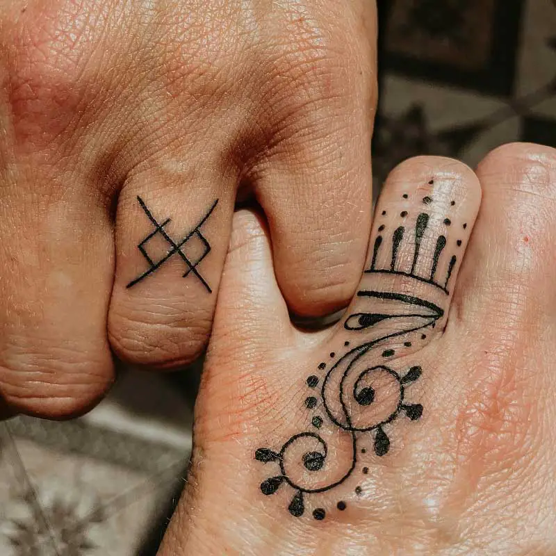 wedding ring tattoos for men 0087