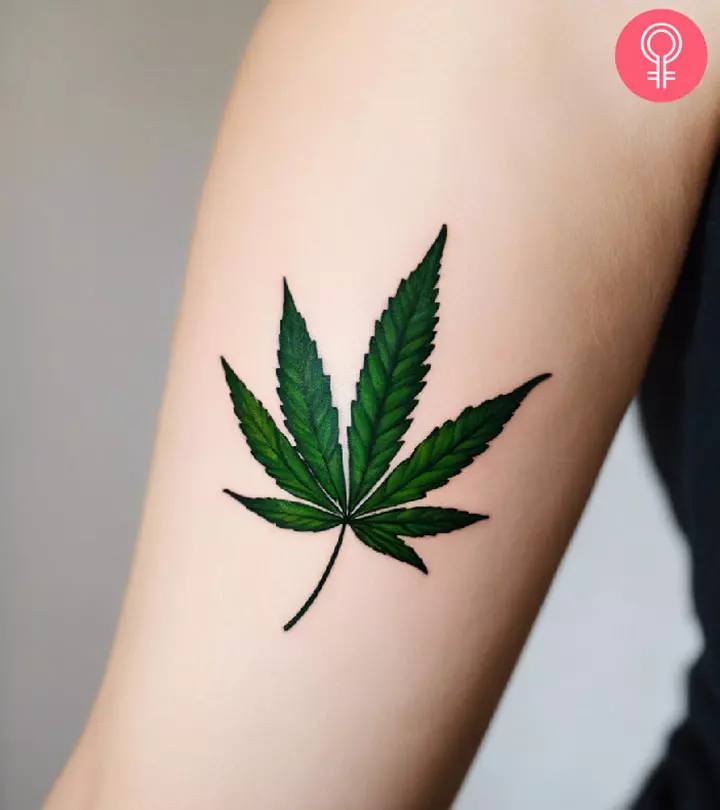 weed tattoos for men 0014