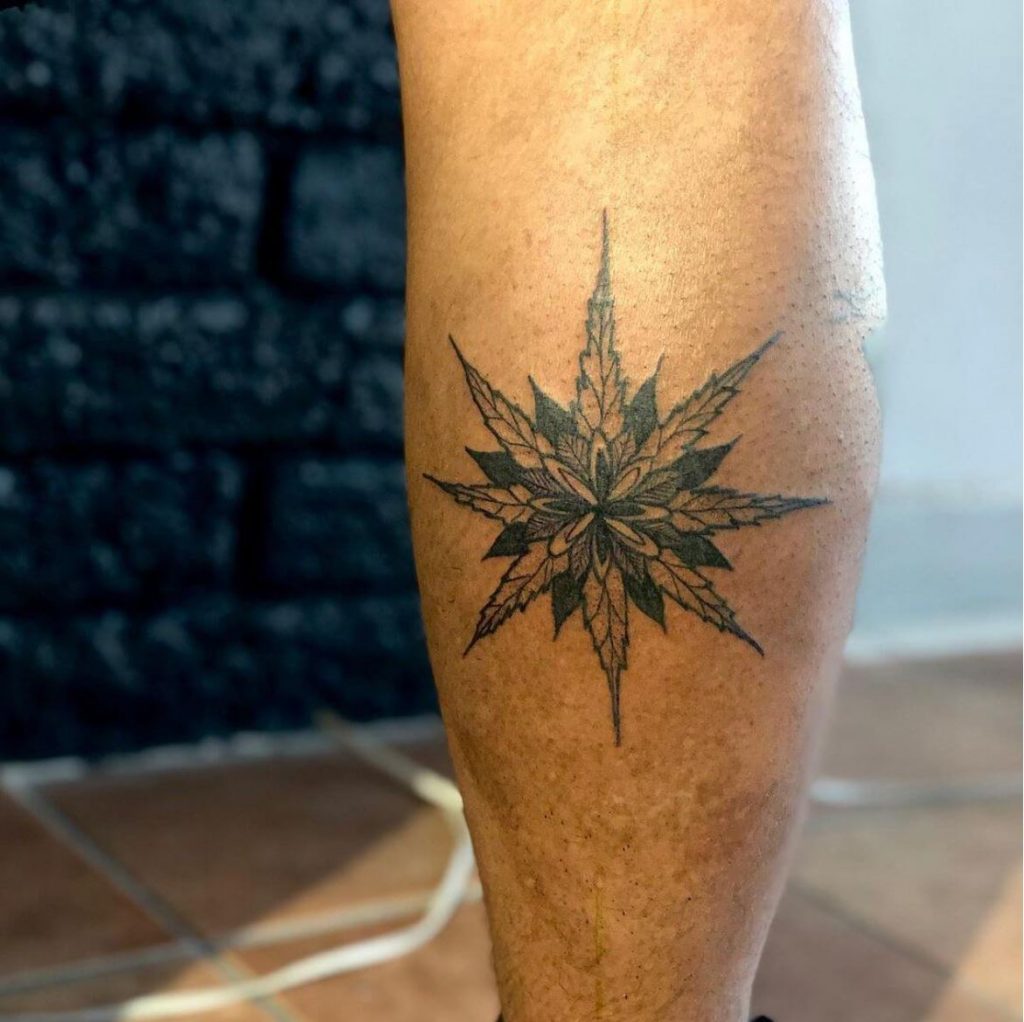 weed tattoos for men 0017