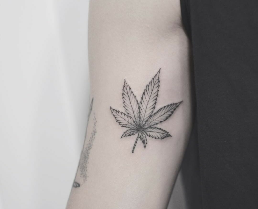 weed tattoos for men 0024