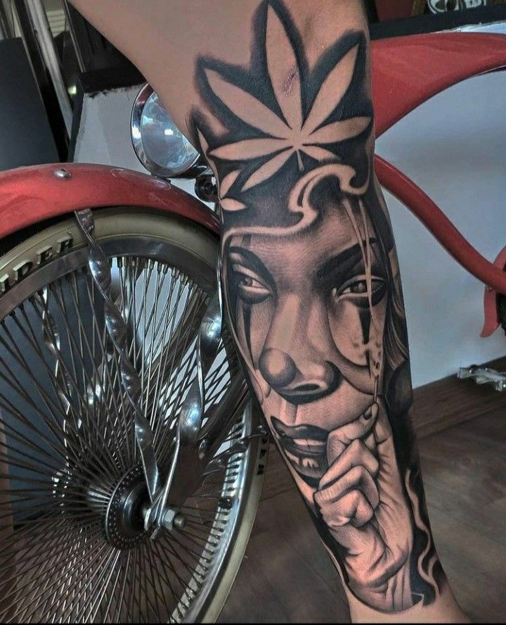 weed tattoos for men 0034