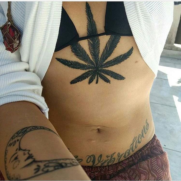 weed tattoos for men 0052