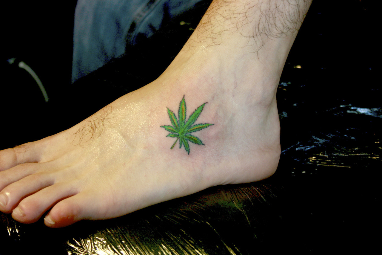 weed tattoos for men 0072