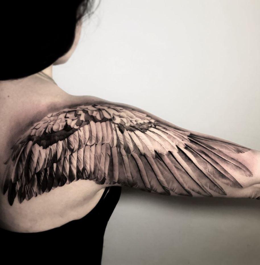 wing tattoos for men 0015