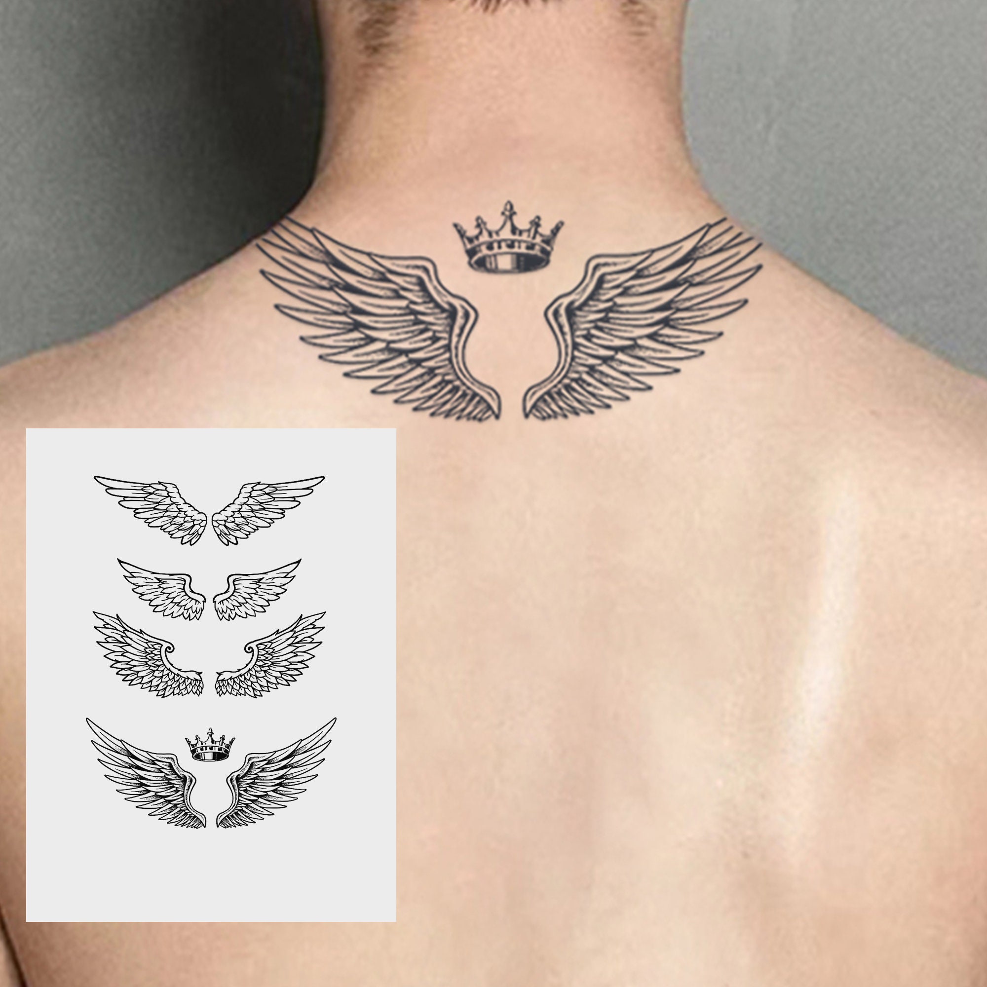 wing tattoos for men 0023