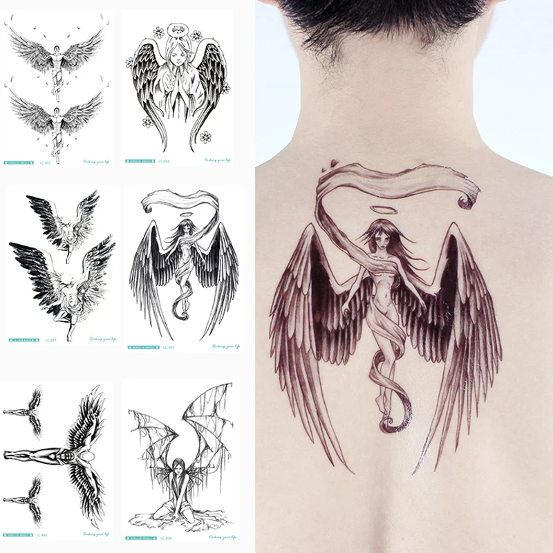 wing tattoos for men 0027