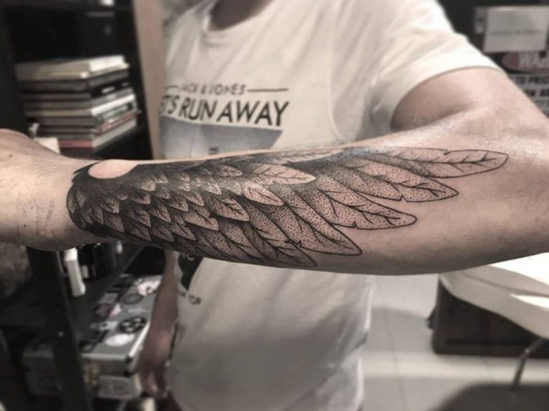 wing tattoos for men 0065