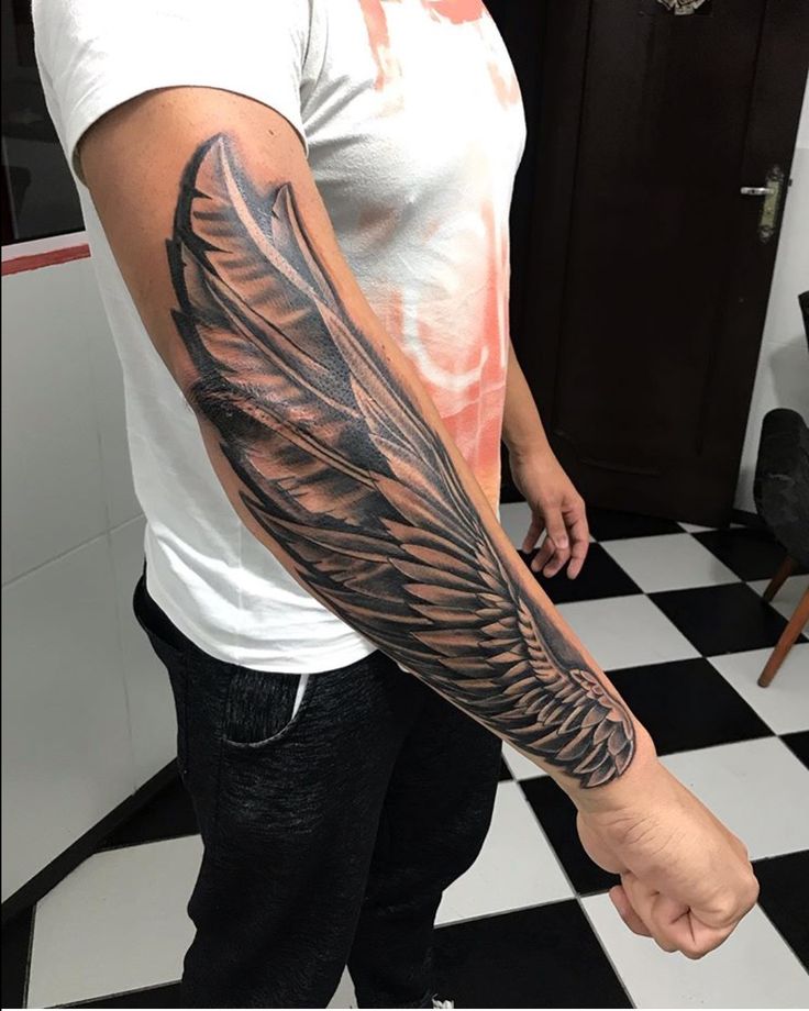 wing tattoos for men 0072