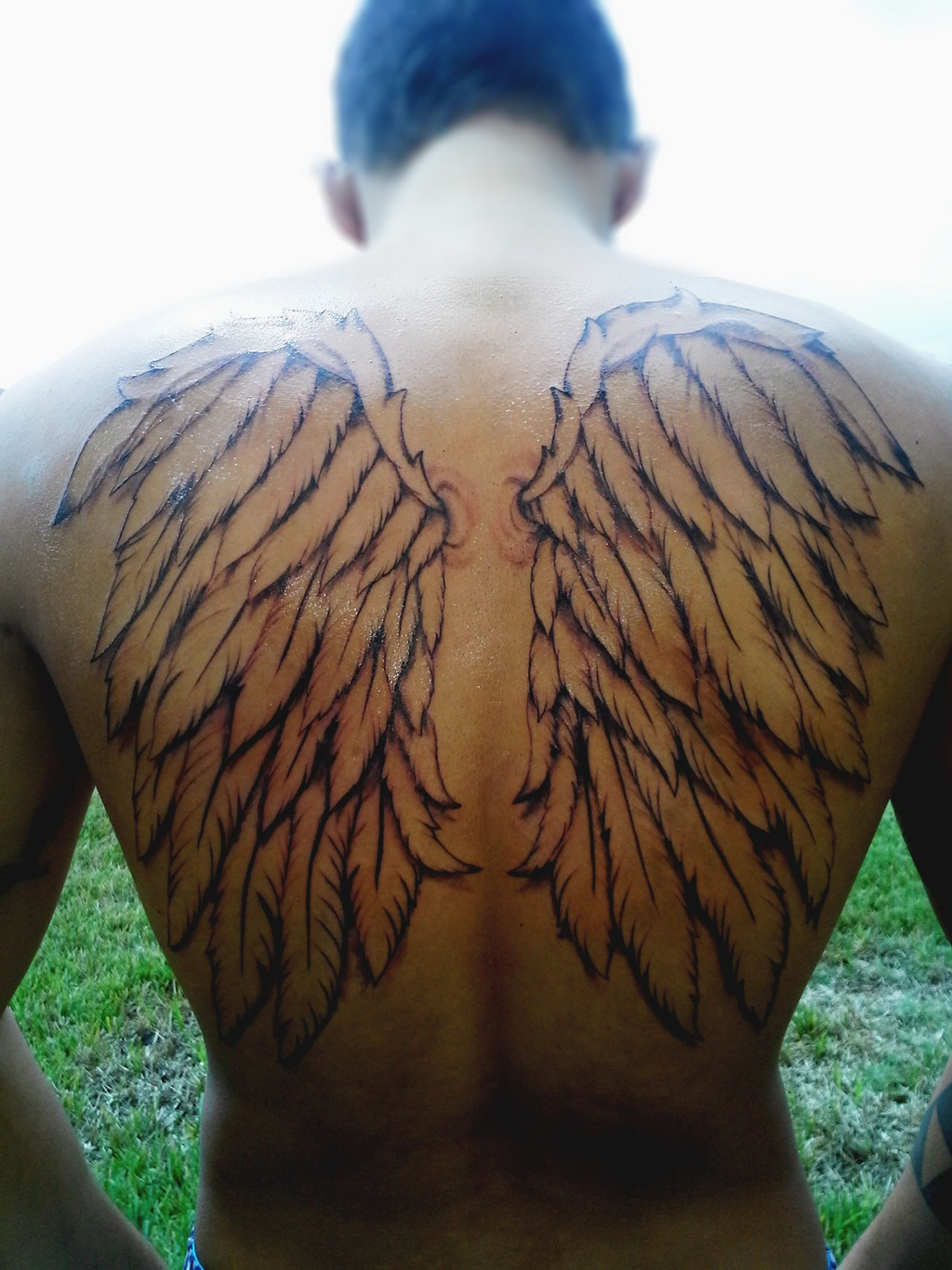 wing tattoos for men 0075