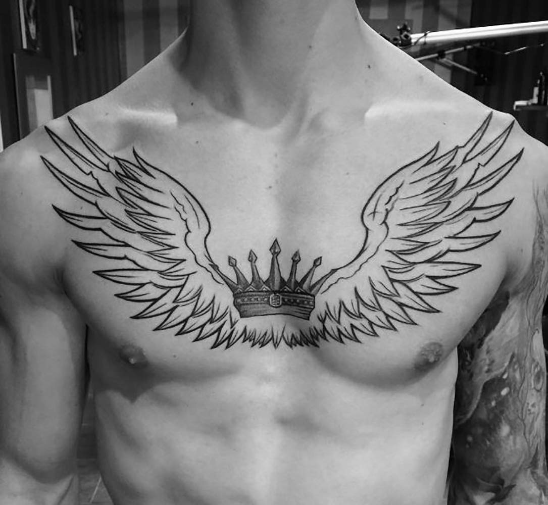 wing tattoos for men 0077