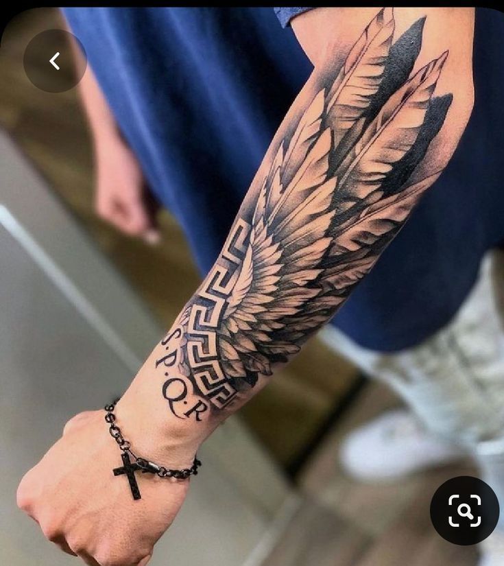 wing tattoos for men 0085