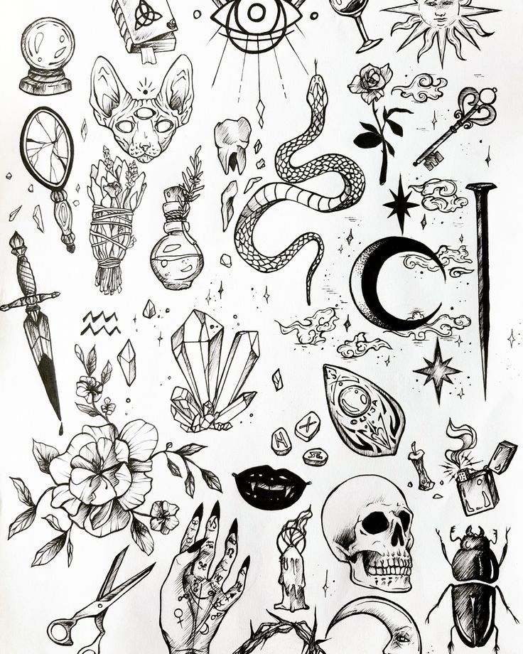 Witchy tattoos for men 0086