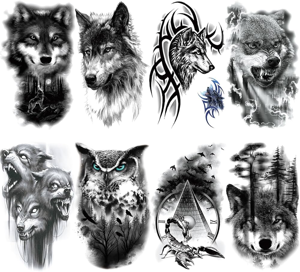 wolf forearm tattoos for men 0028