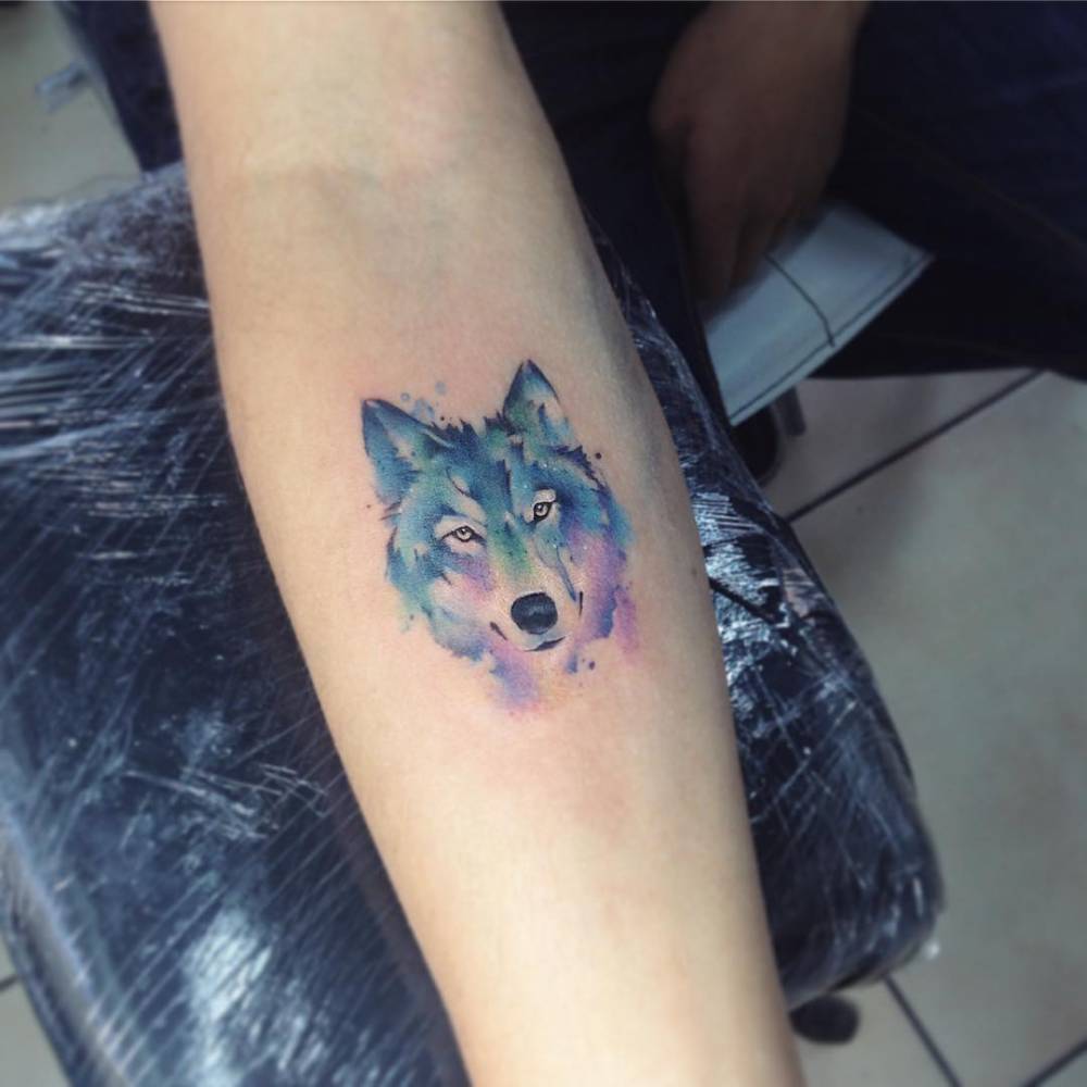 wolf forearm tattoos for men 0038