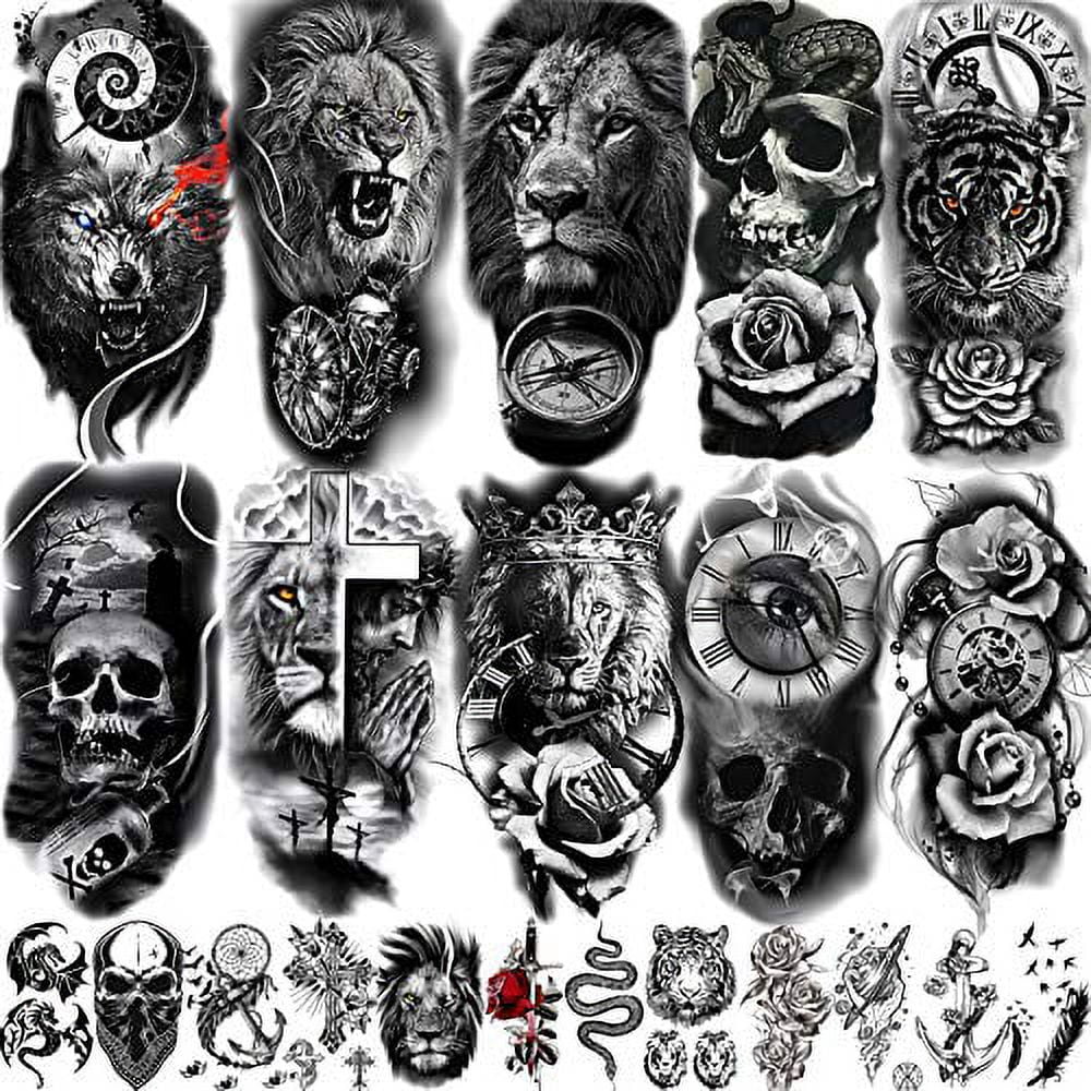 wolf forearm tattoos for men 0044