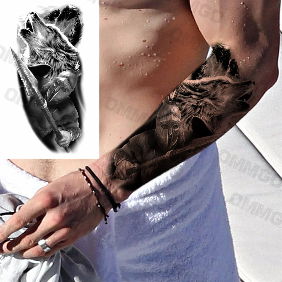 wolf forearm tattoos for men 0066