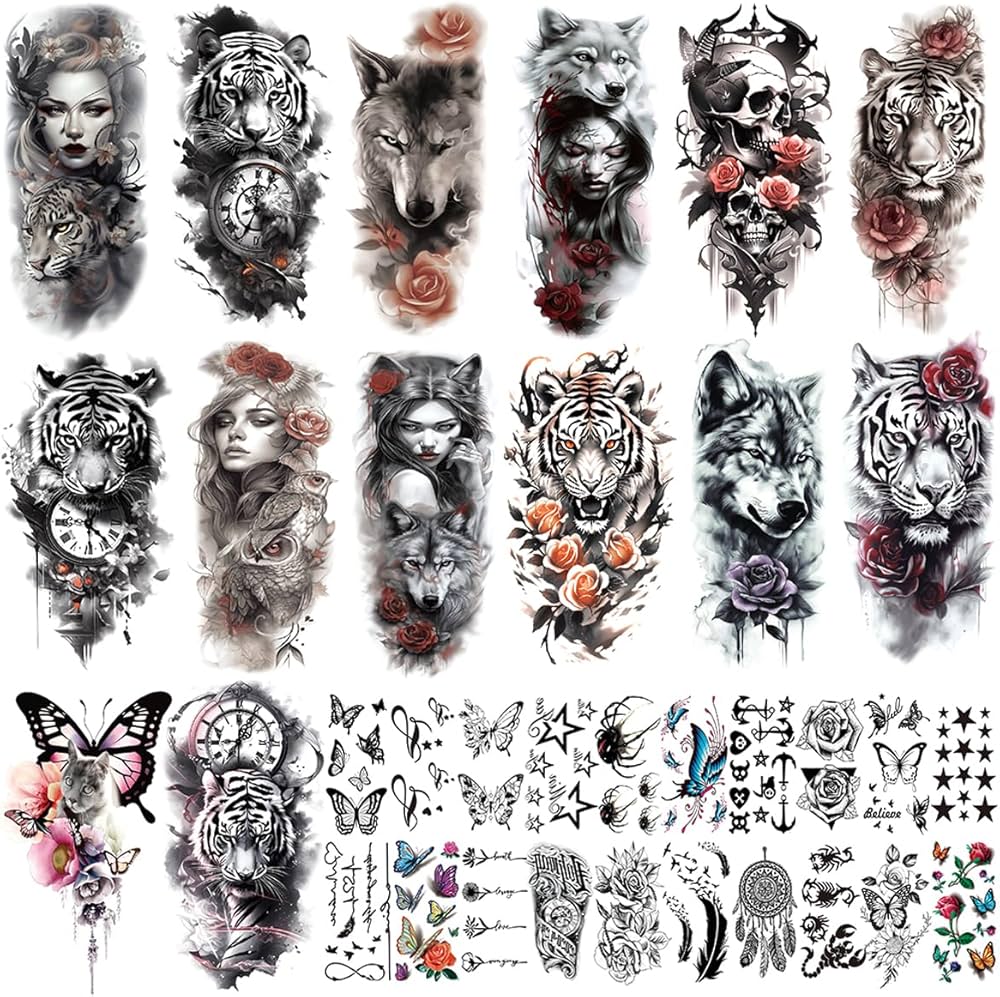 wolf hand tattoos for men 0014