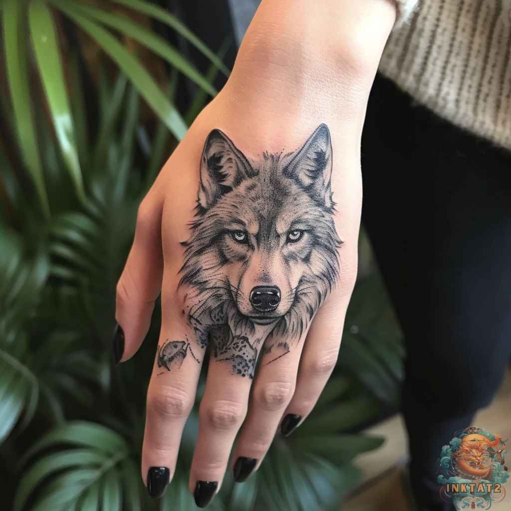 wolf hand tattoos for men 0019