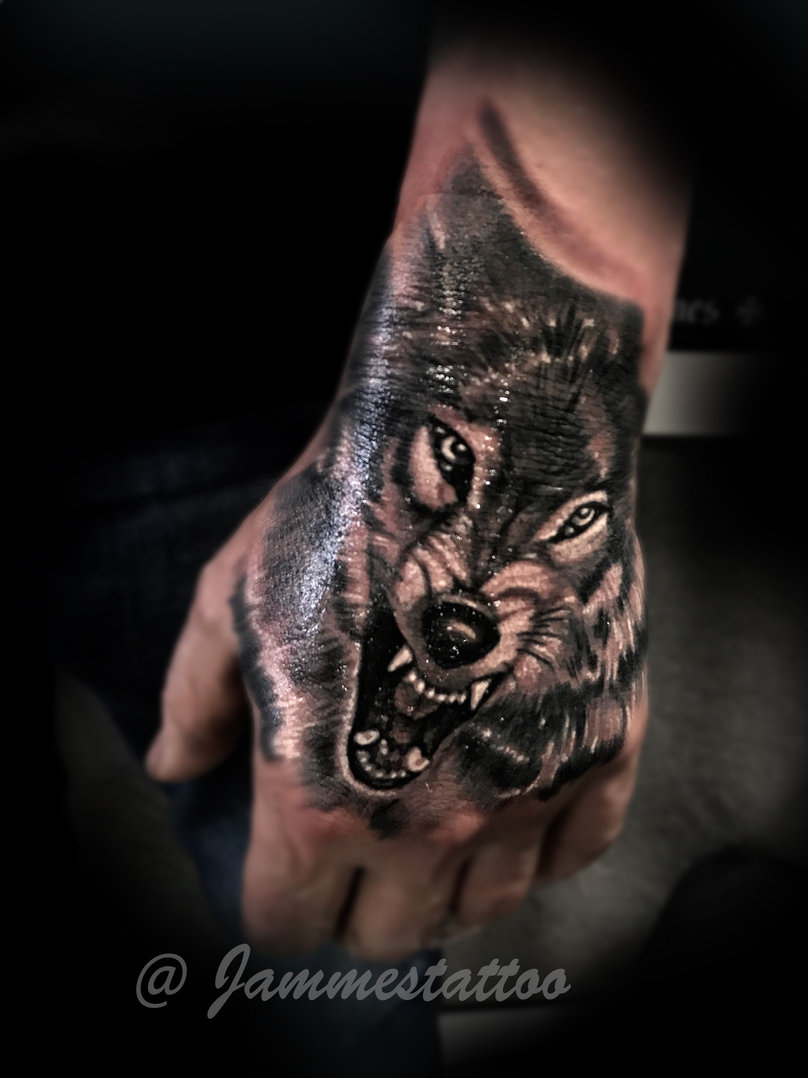 wolf hand tattoos for men 0020