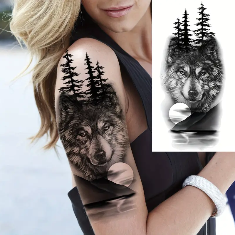 wolf hand tattoos for men 0030