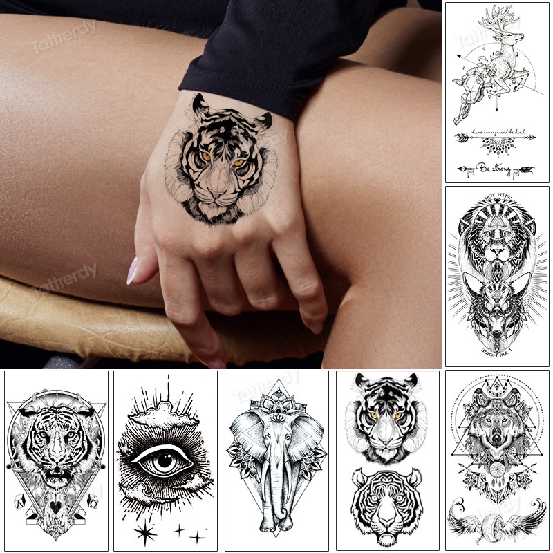 wolf hand tattoos for men 0032