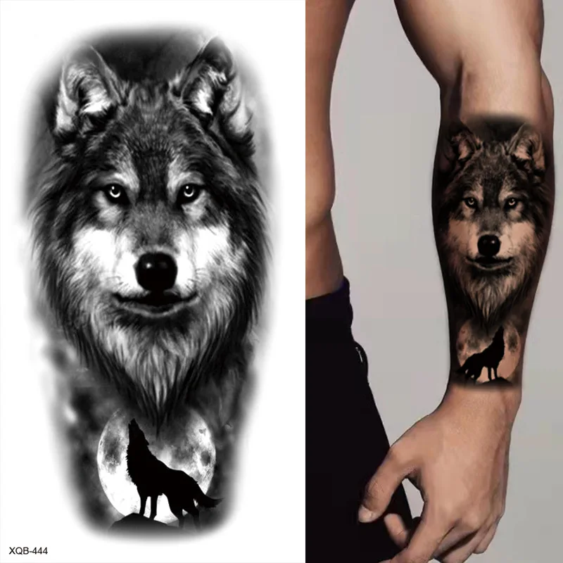 wolf hand tattoos for men 0033