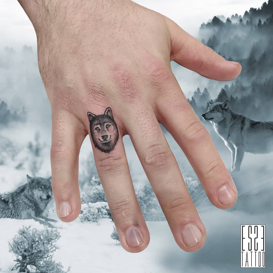 wolf hand tattoos for men 0035