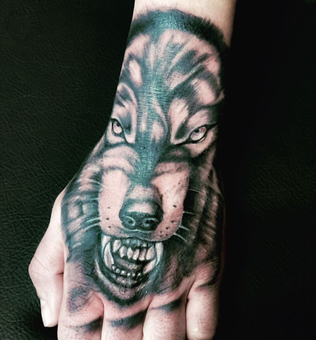 wolf hand tattoos for men 0041