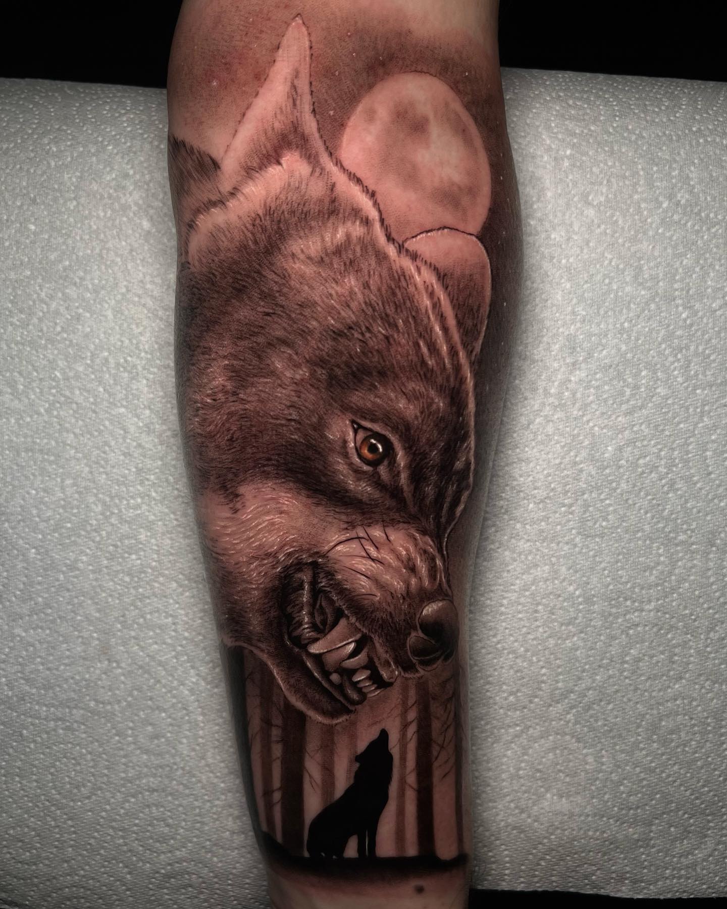 wolf hand tattoos for men 0045