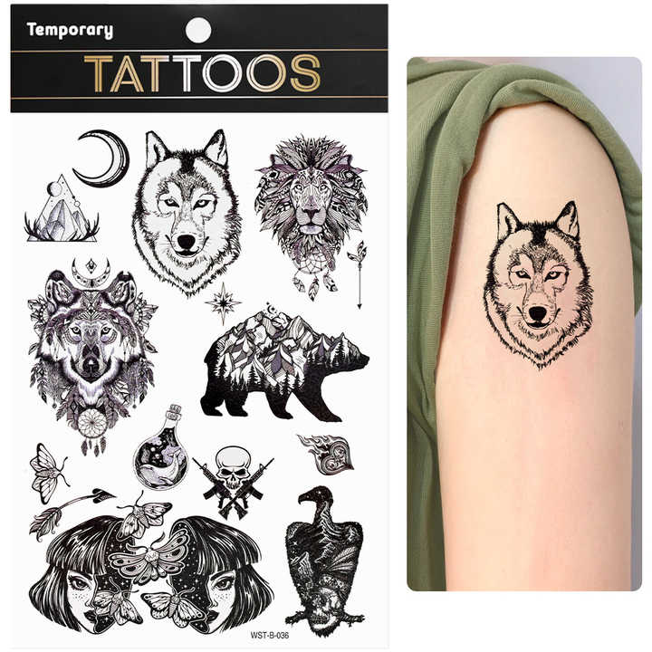 wolf hand tattoos for men 0054