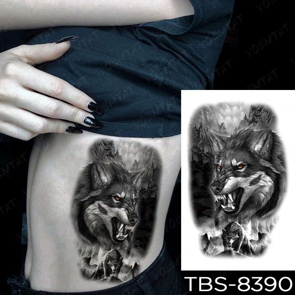 wolf hand tattoos for men 0058