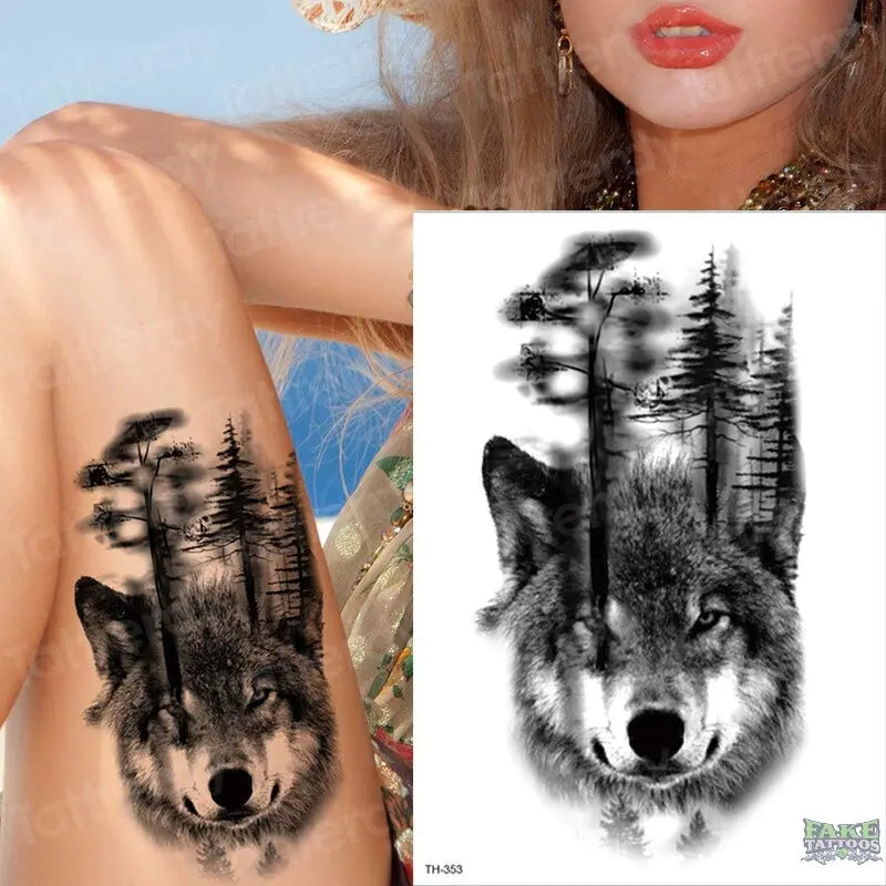 wolf hand tattoos for men 0061