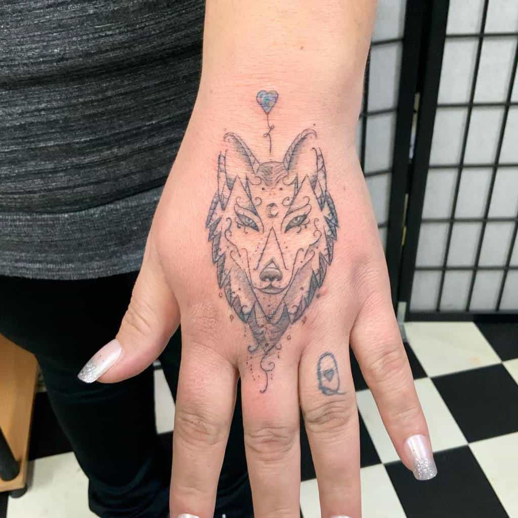 wolf hand tattoos for men 0062