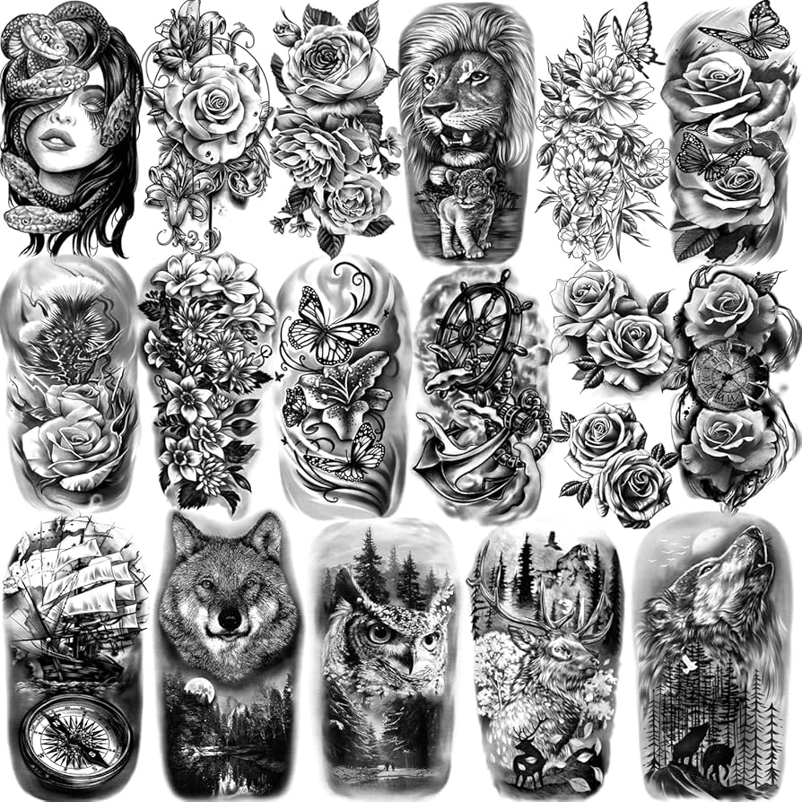 wolf hand tattoos for men 0073