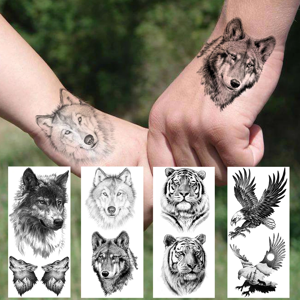 wolf hand tattoos for men 0078