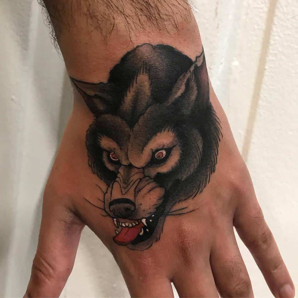 wolf hand tattoos for men 0086