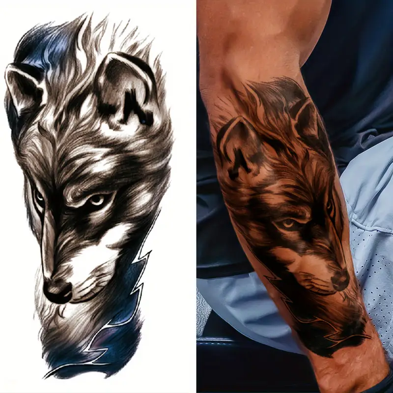 wolf hand tattoos for men 0088