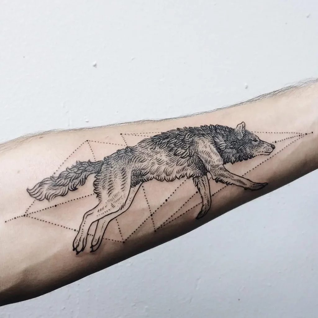 wolf hand tattoos for men 0092