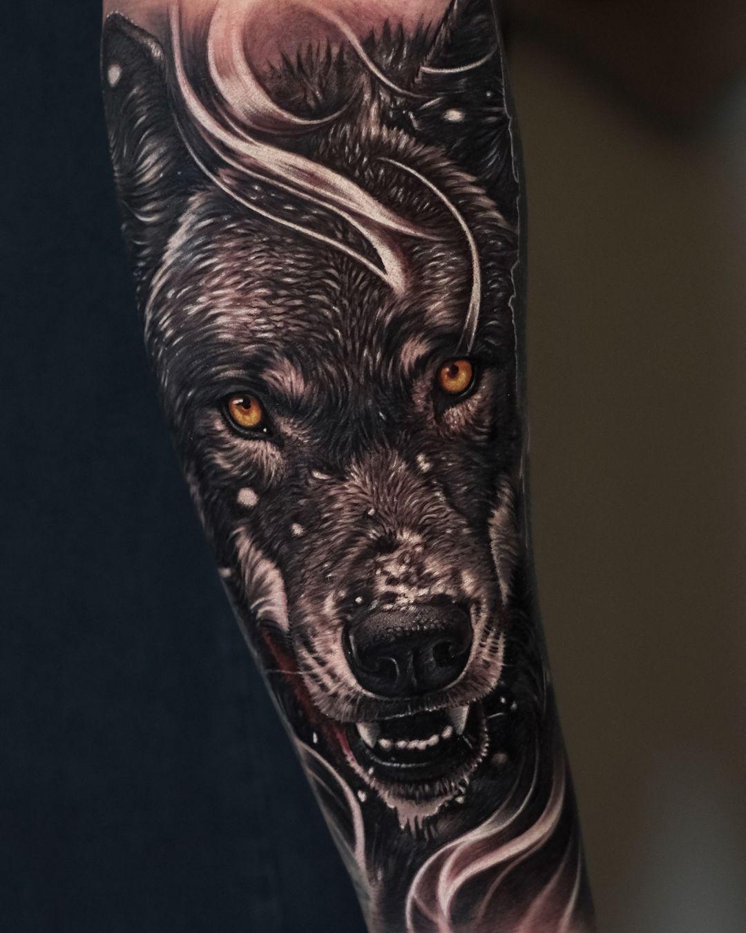 wolf tattoo sleeves for men 0034