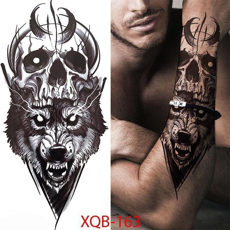 wolf tattoo sleeves for men 0036