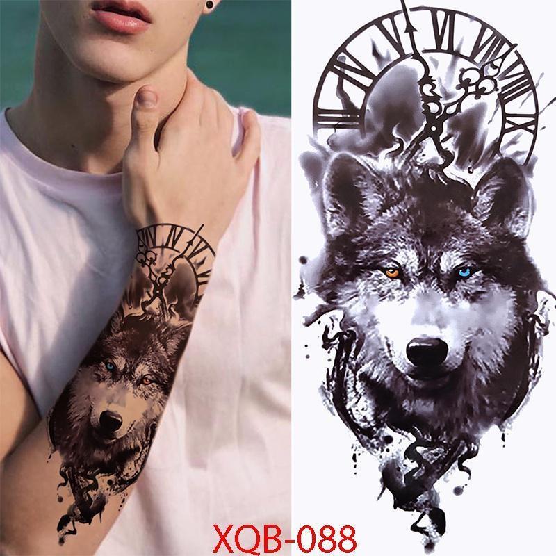 wolf tattoo sleeves for men 0049