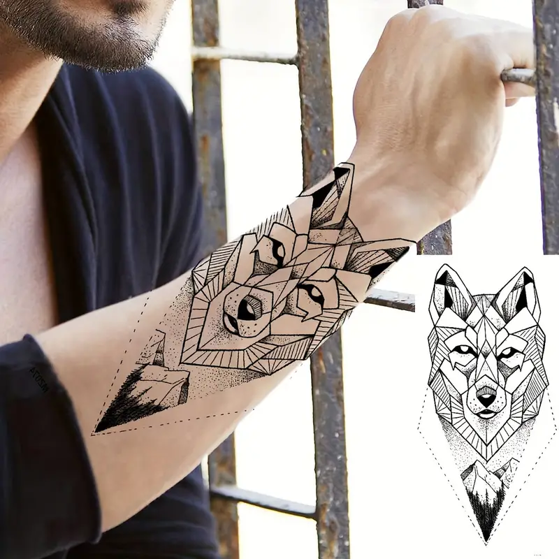 wolf tattoo sleeves for men 0065