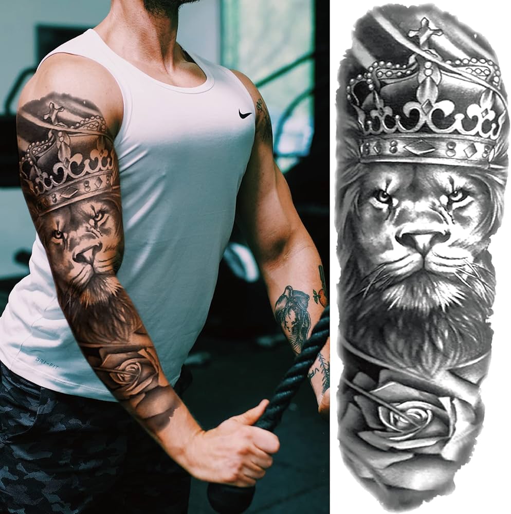 wolf tattoo sleeves for men 0078