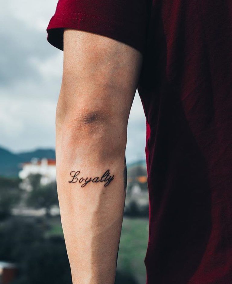 word tattoo ideas for men