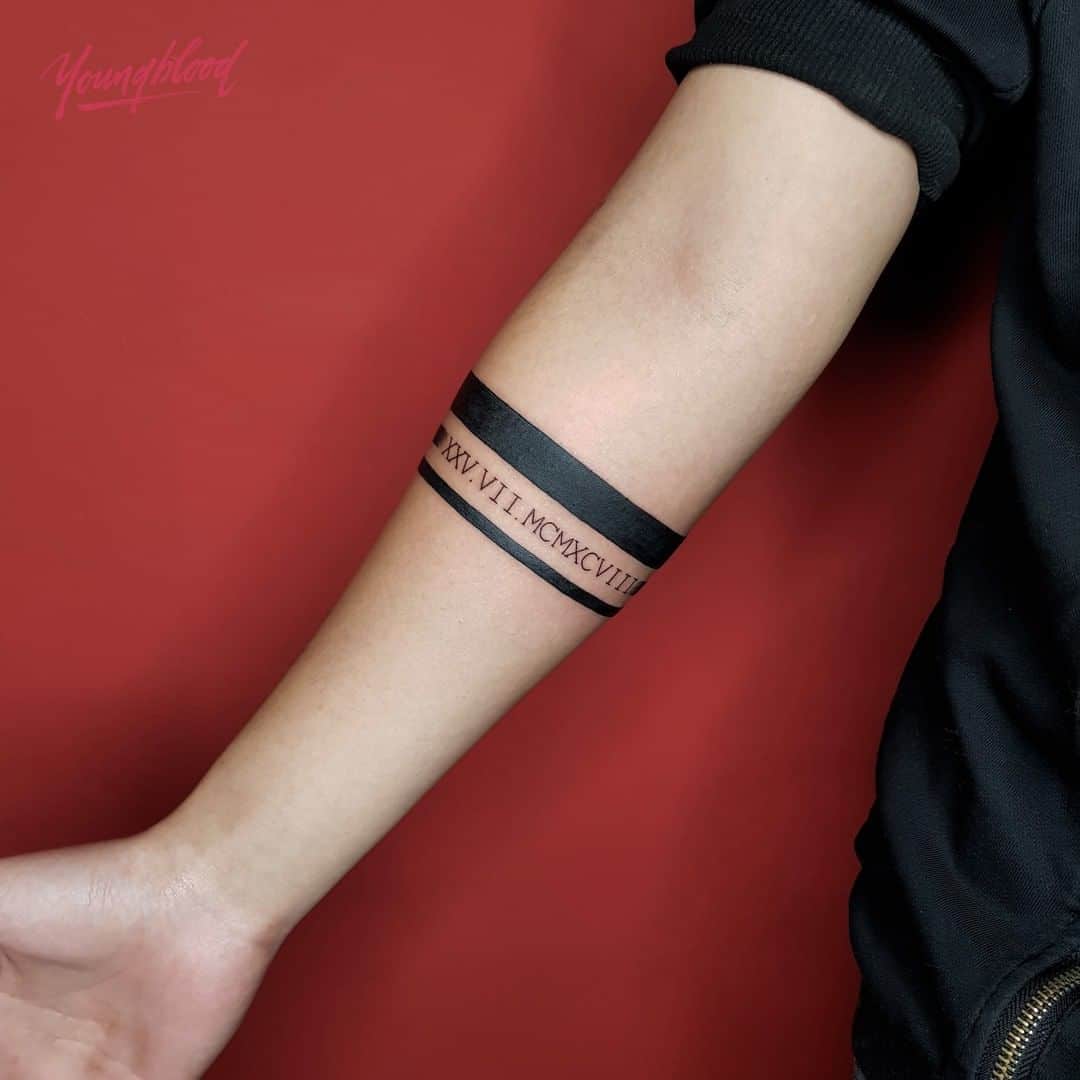 wrist band tattoos for men 0031