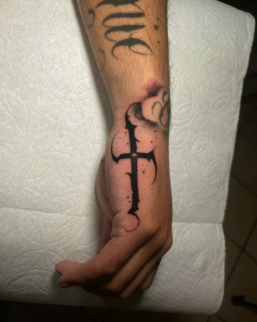 wrist Cross tattoos for men 0084