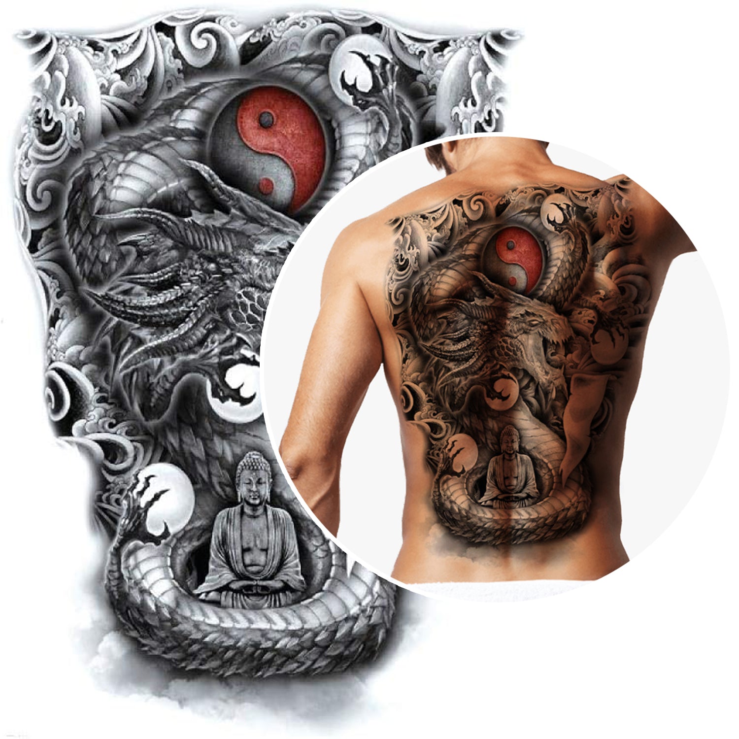 Yin Yang tattoos for men 0022