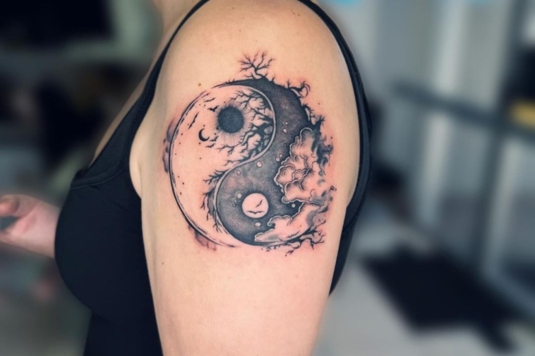 Yin Yang tattoos for men 0025