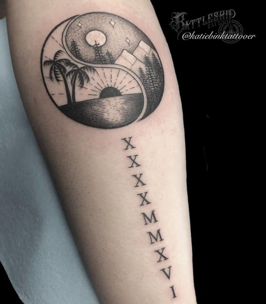 Yin Yang tattoos for men 0029