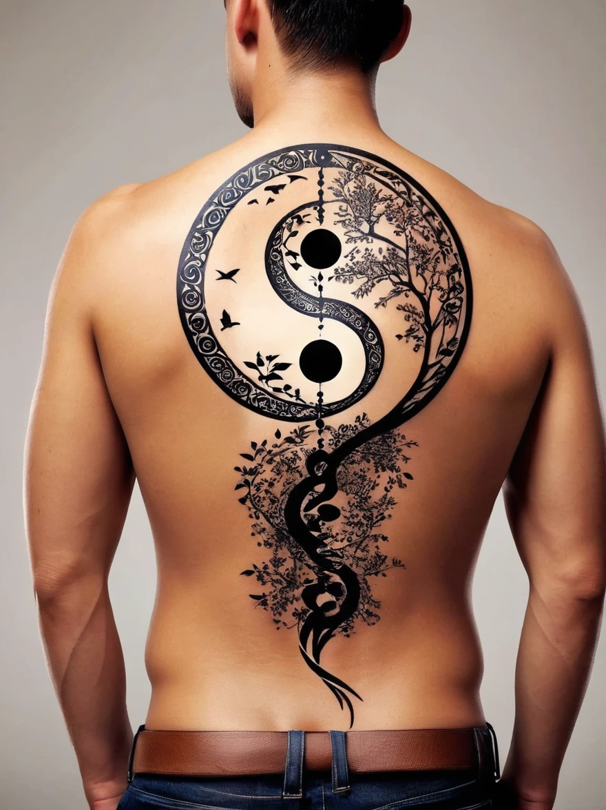 Yin Yang tattoos for men 0034